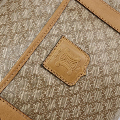 Celine Macadam Handbag Macadam with leather, BEIGE, PVC, Handbag