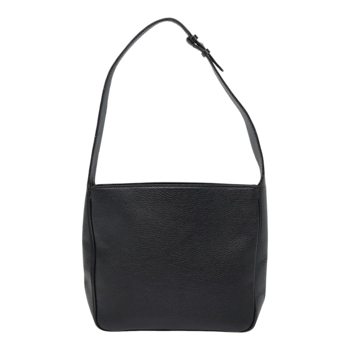 Celine Shoulder Bag Leather, BLACK, LEATHER, Shoulder bag