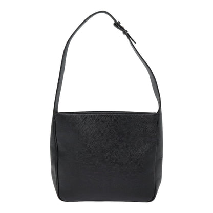 Celine Shoulder Bag Leather, BLACK, LEATHER, Shoulder bag