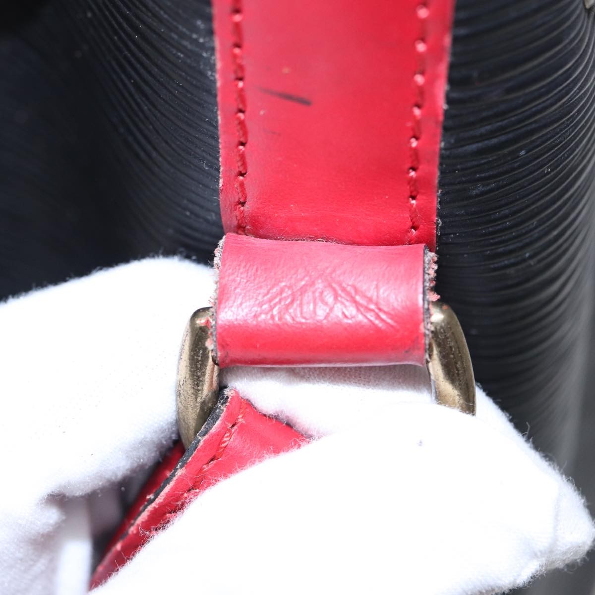 Louis Vuitton Bicolor Noe Handbag Epi Leather, BLACK, LEATHER, Handbag