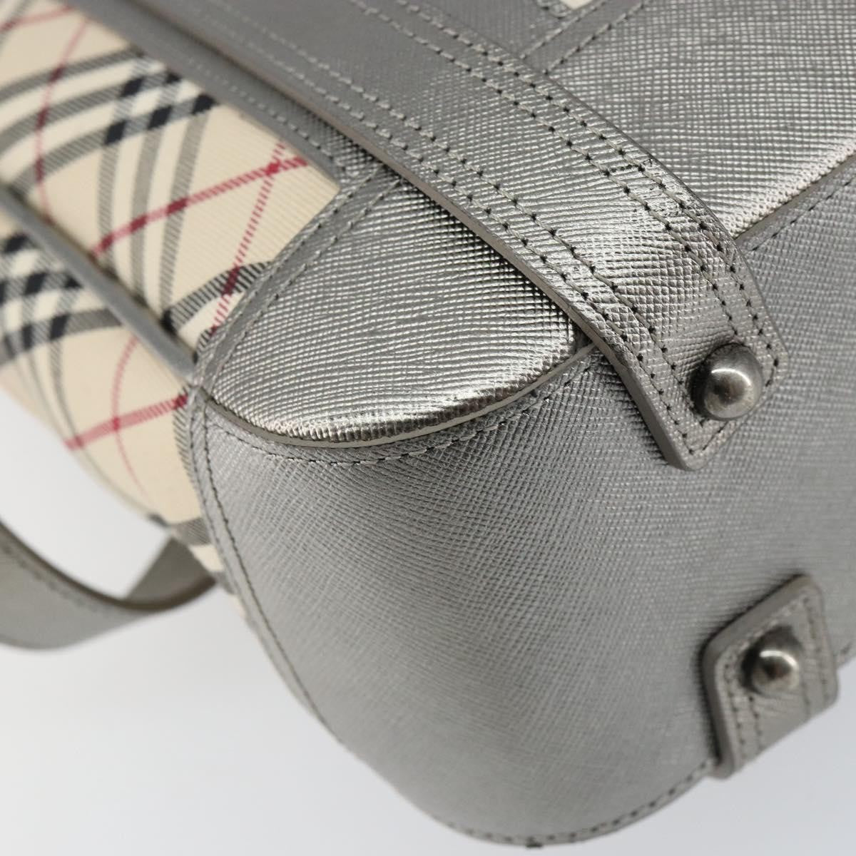 Burberry Nova check Shoulder bag Canvas and Leather, BEIGE, CANVAS, Shoulder bag