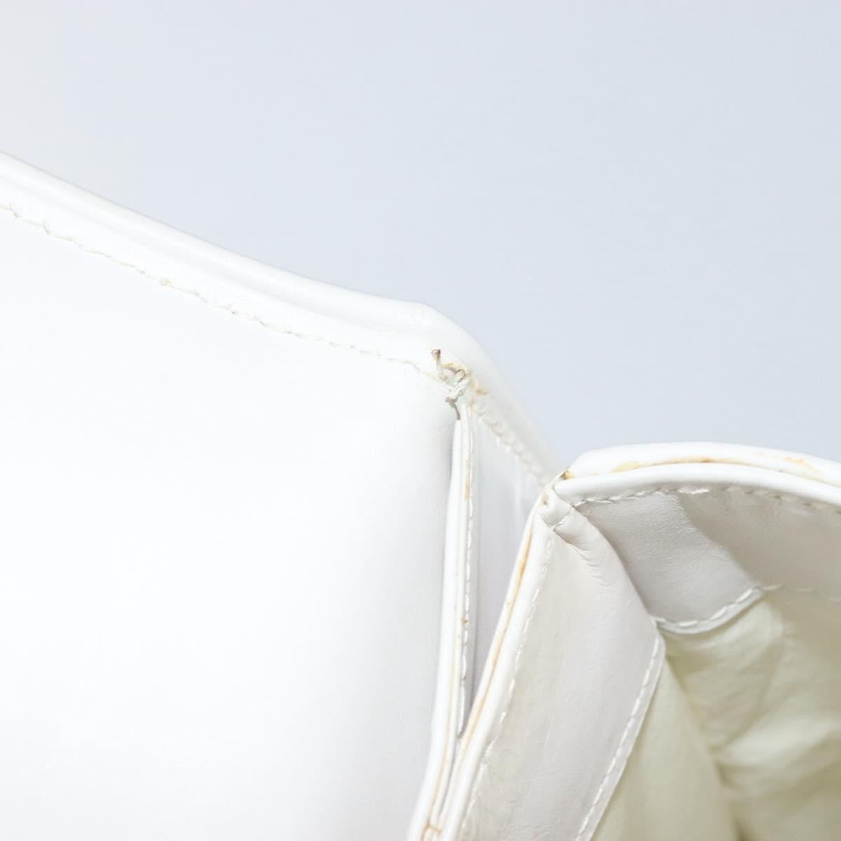 Gucci Vintage Handbag Leather, WHITE, LEATHER, Handbag