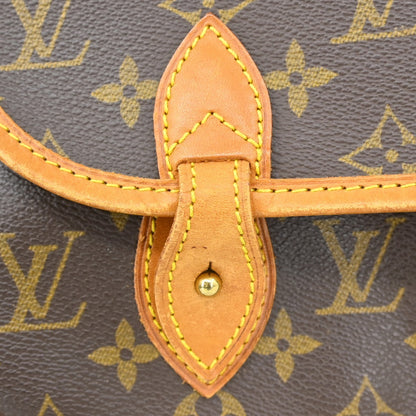 Louis Vuitton Sac Gibeciere Messenger Bag Monogram Canvas, Brown, Canvas, Shoulder Bag