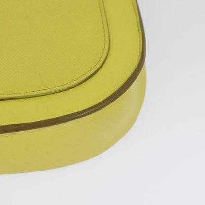 Celine Trotteur Crossbody Bag Grainy Leather, YELLOW, LEATHER, Crossbody bag