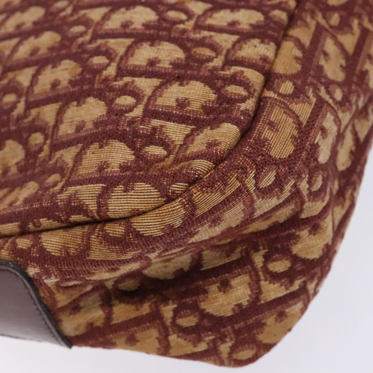 Christian Dior Vintage Trotter Handbag Canvas, RED, CANVAS, Handbag