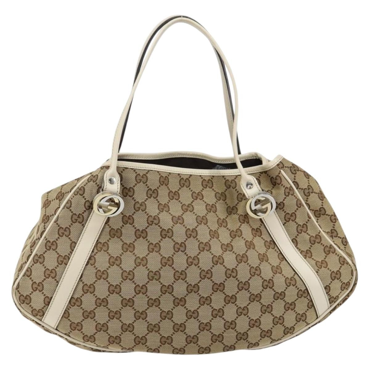 Gucci Twins Tote GG Canvas, BEIGE, CANVAS, Tote bag