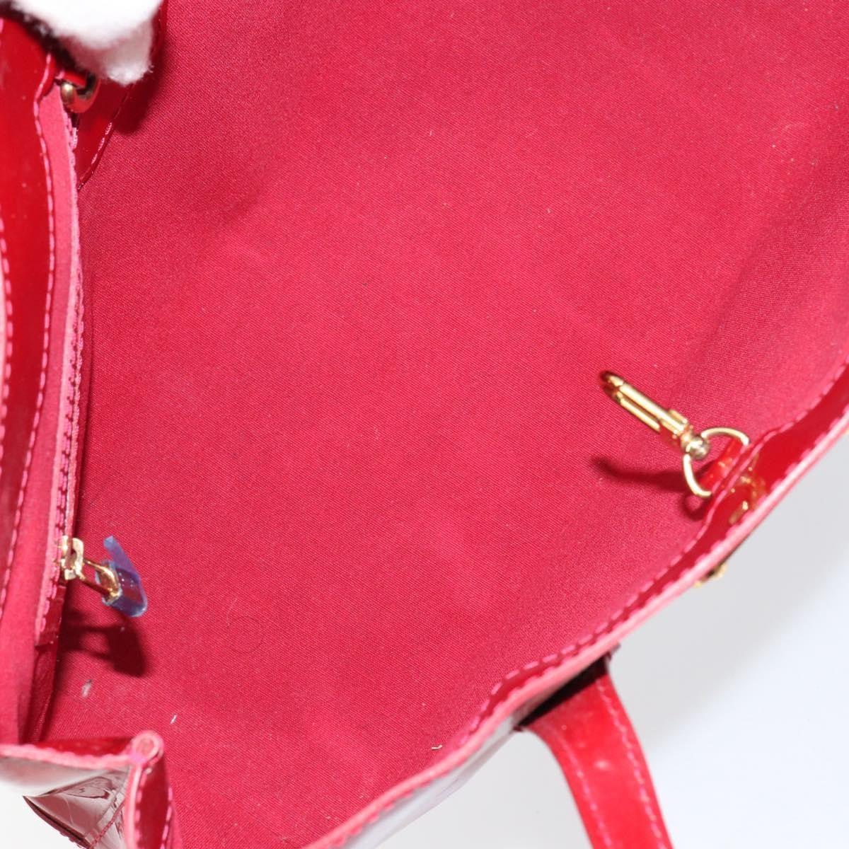 Louis Vuitton Wilshire Handbag Monogram Vernis, RED, PATENT_LEATHER, Handbag