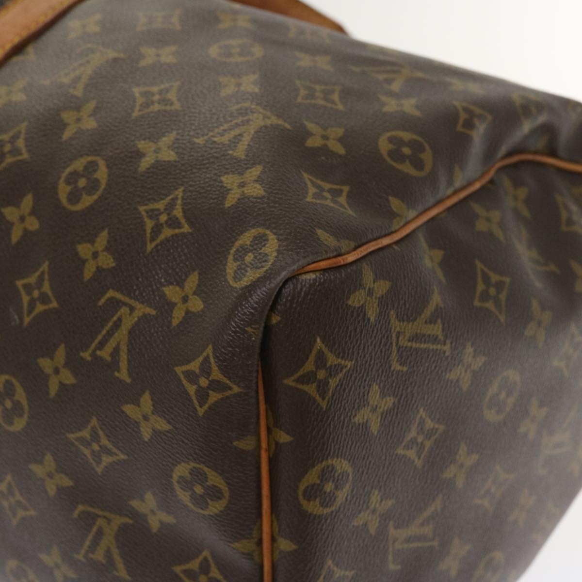Louis Vuitton Keepall Bag Monogram Canvas, BROWN, CANVAS, Travel bag