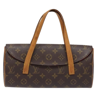 Louis Vuitton Sonatine Handbag Monogram Canvas, BROWN, CANVAS, Handbag