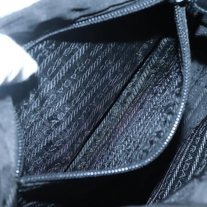 Prada Buckle Messenger Bag Tessuto, BLACK, NYLON, Shoulder bag