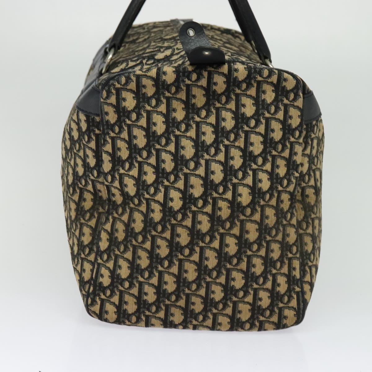 Christian Dior Vintage Trotter Boston Bag Diorissimo Canvas, NAVY, CANVAS, Travel bag