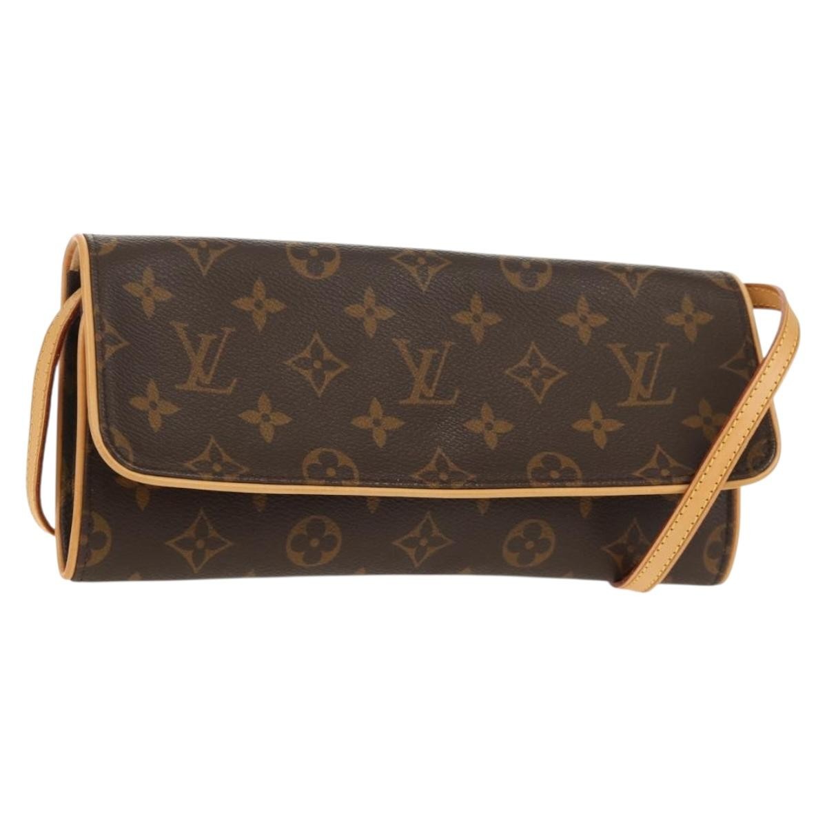 Louis Vuitton Twin Handbag Monogram Canvas, BROWN, CANVAS, Shoulder bag