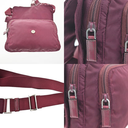 Prada Messenger Bag Printed Tessuto, Red, Nylon, Crossbody Bag