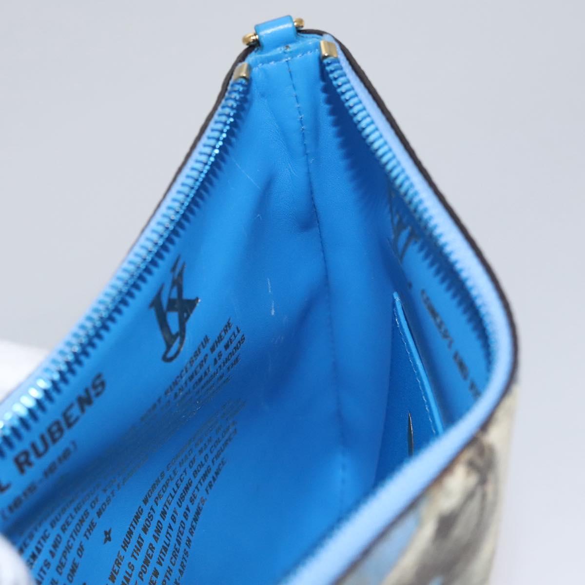 Louis Vuitton Pochette Clutch Limited Edition Jeff Koons Rubens Print Canvas, MULTICOLOUR, CANVAS, Clutche & pouche