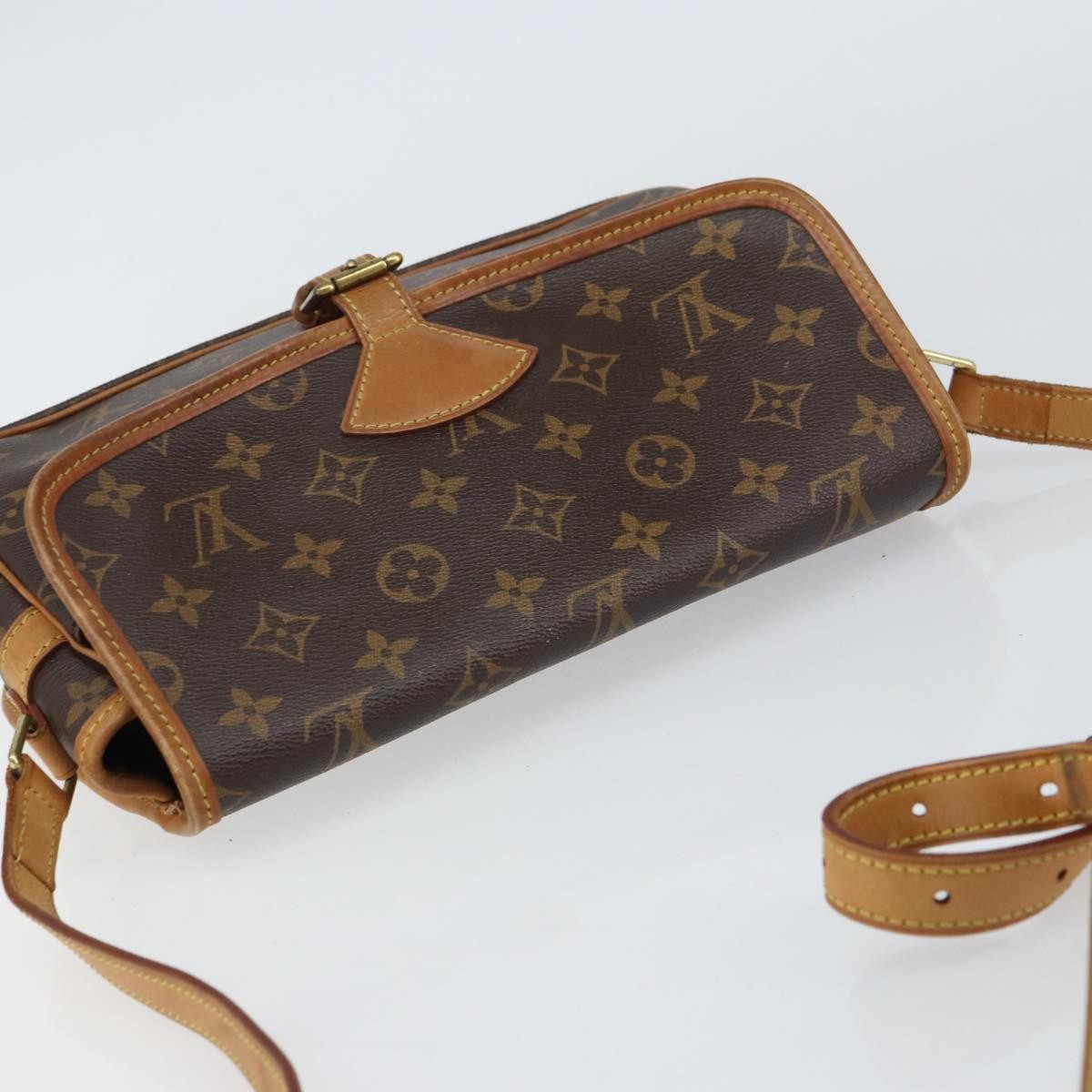 Louis Vuitton Sologne Handbag Monogram Canvas, BROWN, CANVAS, Shoulder bag