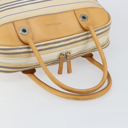 Burberry Vintage Handbag Canvas, WHITE, CANVAS, Handbag