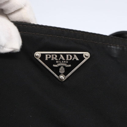 Prada Vintage Zip Tote Tessuto, BLACK, NYLON, Tote bag