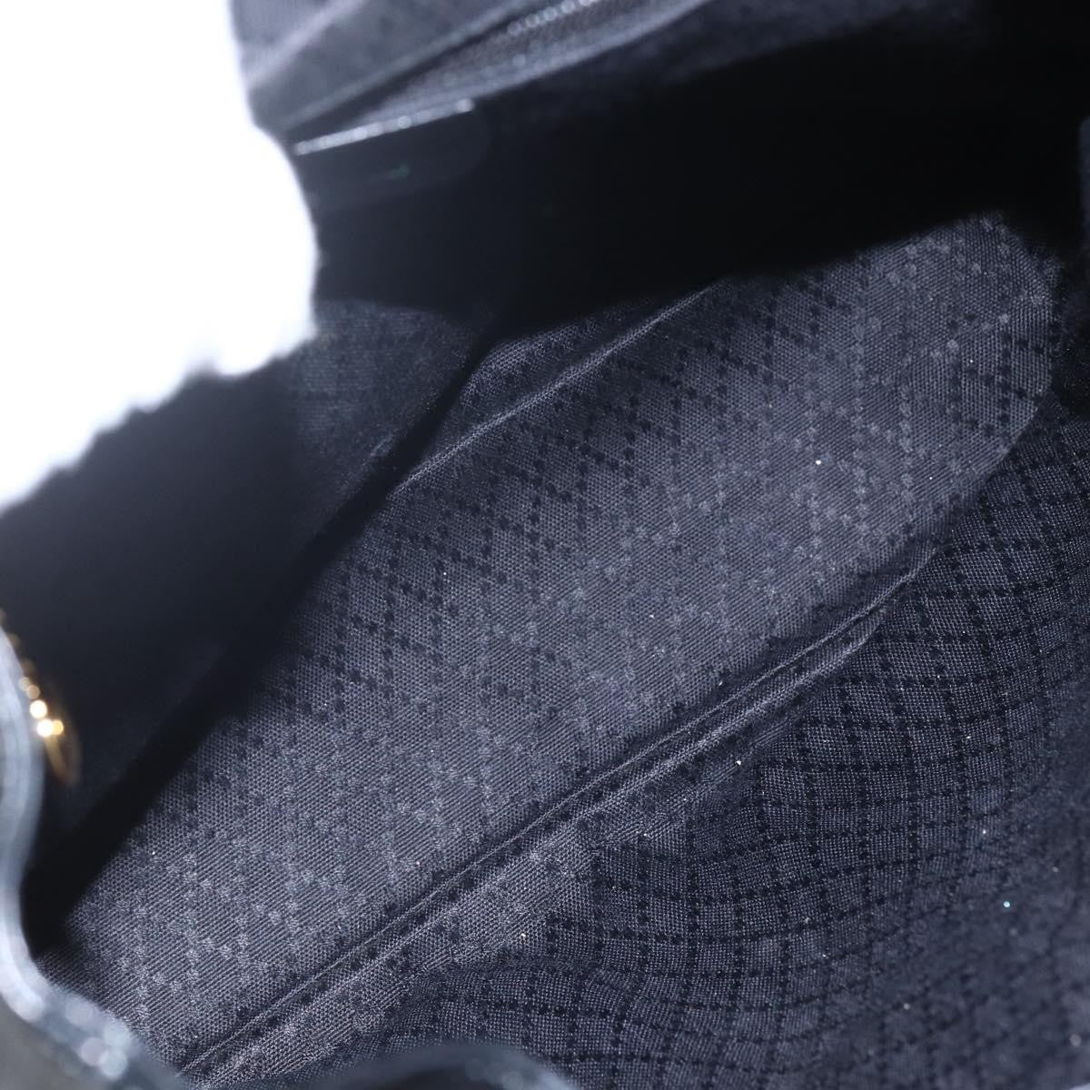 Gucci Vintage Bamboo Backpack Leather, BLACK, LEATHER, Backpack