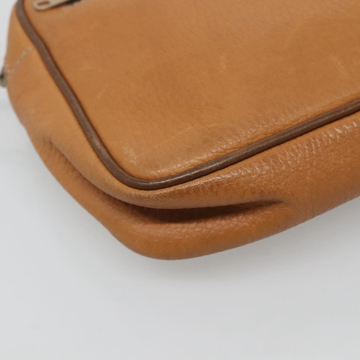 Loewe Anagram Clutch Bag Leather, BROWN, LEATHER, Clutche & pouche