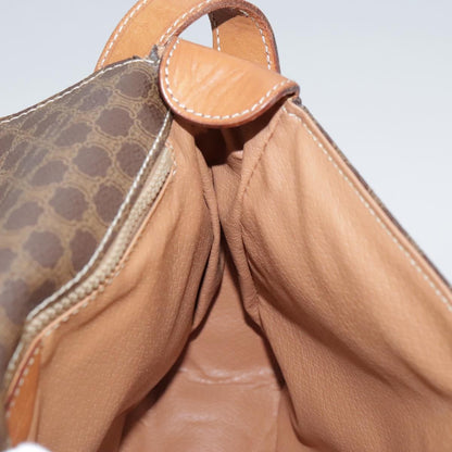 Celine Macadam Shoulder Bag PVC Leather, BROWN, CANVAS, Shoulder bag