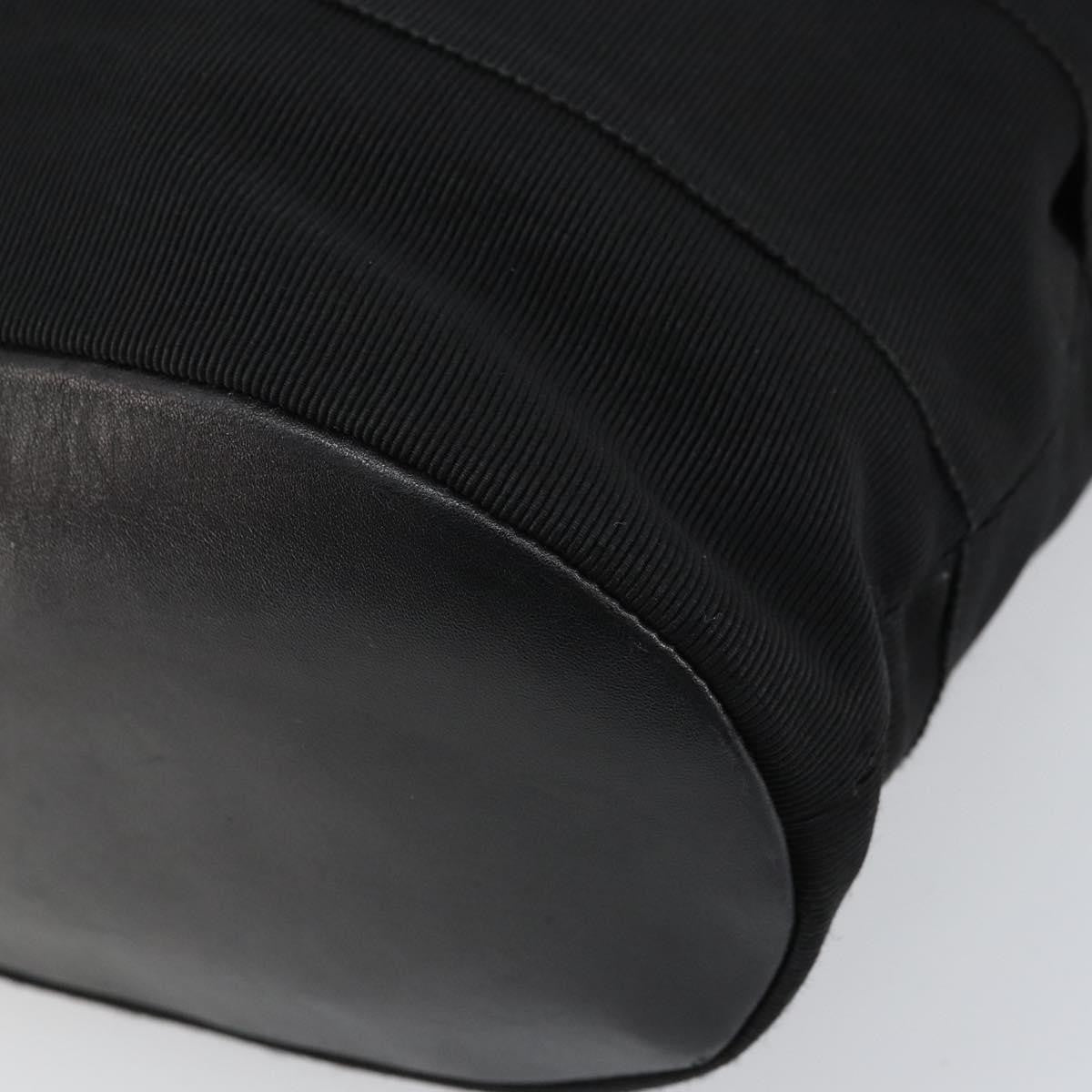 Salvatore Ferragamo Vala Shoulder Bag Canvas, BLACK, CANVAS, Shoulder bag