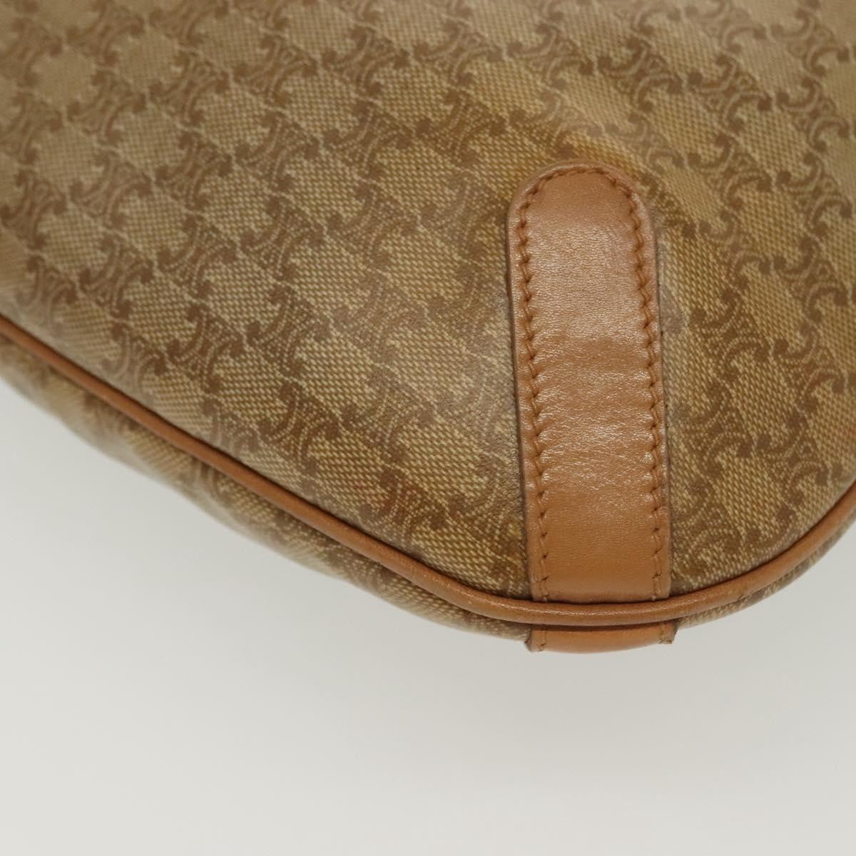 Celine Vintage Macadam Shopper Tote Coated Canvas, BEIGE, PVC, Tote bag