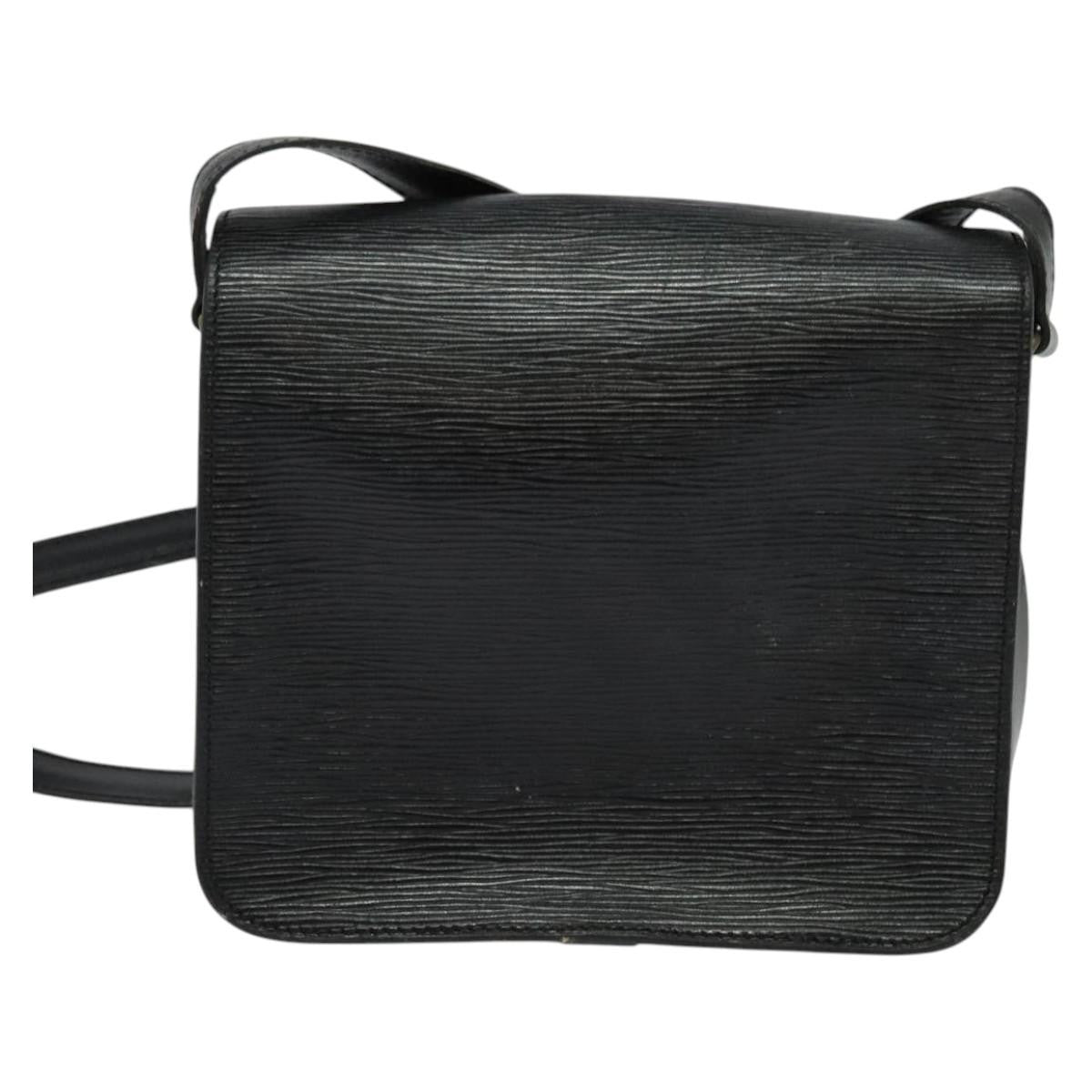 Louis Vuitton Cartouchiere Handbag Epi Leather, BLACK, LEATHER, Handbag