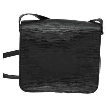 Louis Vuitton Cartouchiere Handbag Epi Leather, BLACK, LEATHER, Handbag
