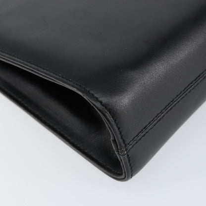 Salvatore Ferragamo Vintage Gancini Chain Shoulder Bag Leather, BLACK, LEATHER, Shoulder bag