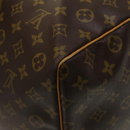 Louis Vuitton Keepall Bag Monogram Canvas, BROWN, CANVAS, Travel bag