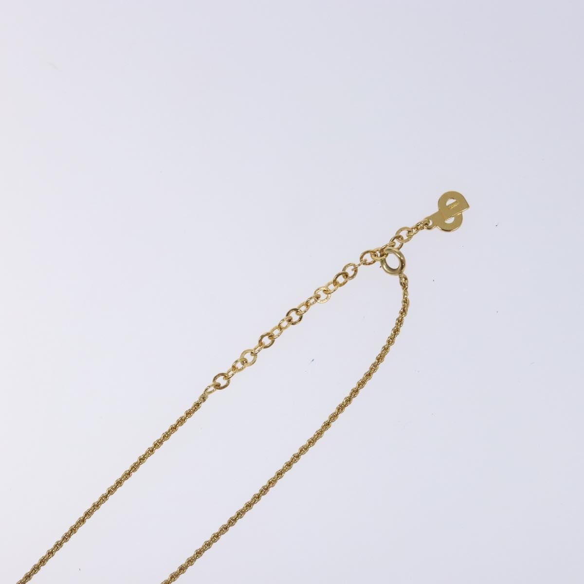 Christian Dior CD Round Pendant Necklace Metal, GOLD, METAL, Necklace