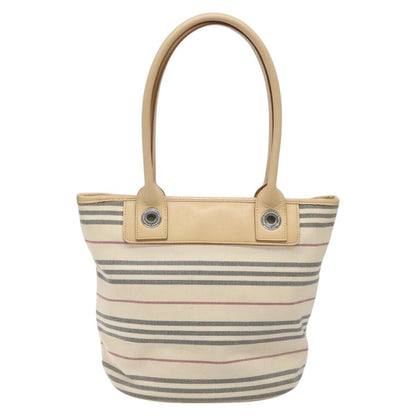 Burberry Nova Check Tote Canvas and Leather, BEIGE, CANVAS, Tote bag