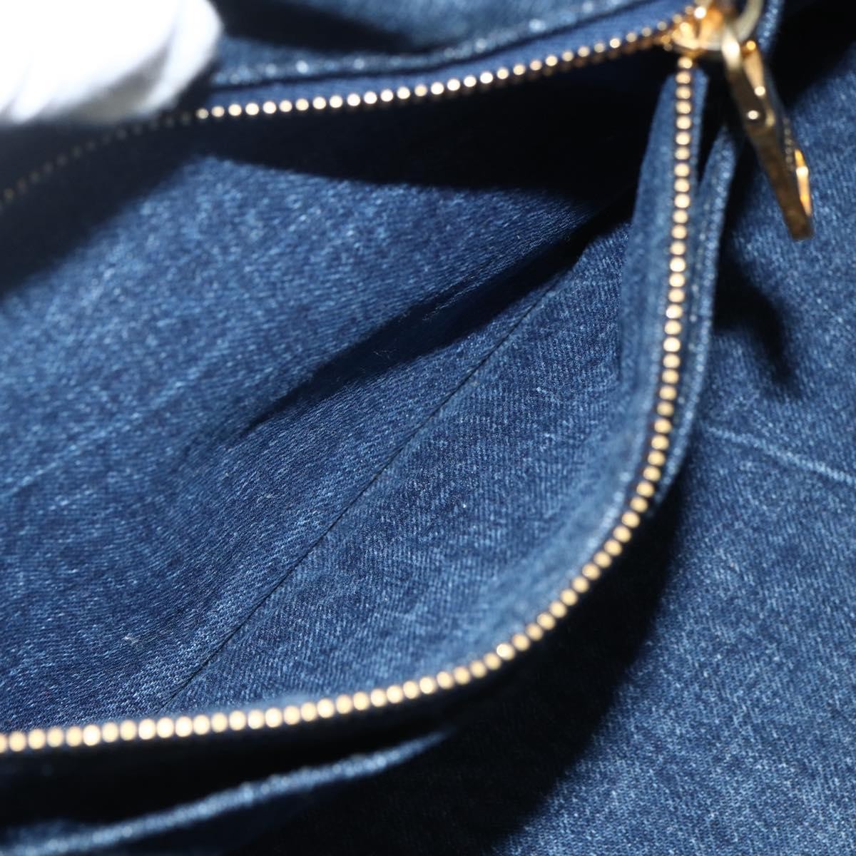 Prada Canapa Tote Denim, BLUE, CANVAS, Tote bag