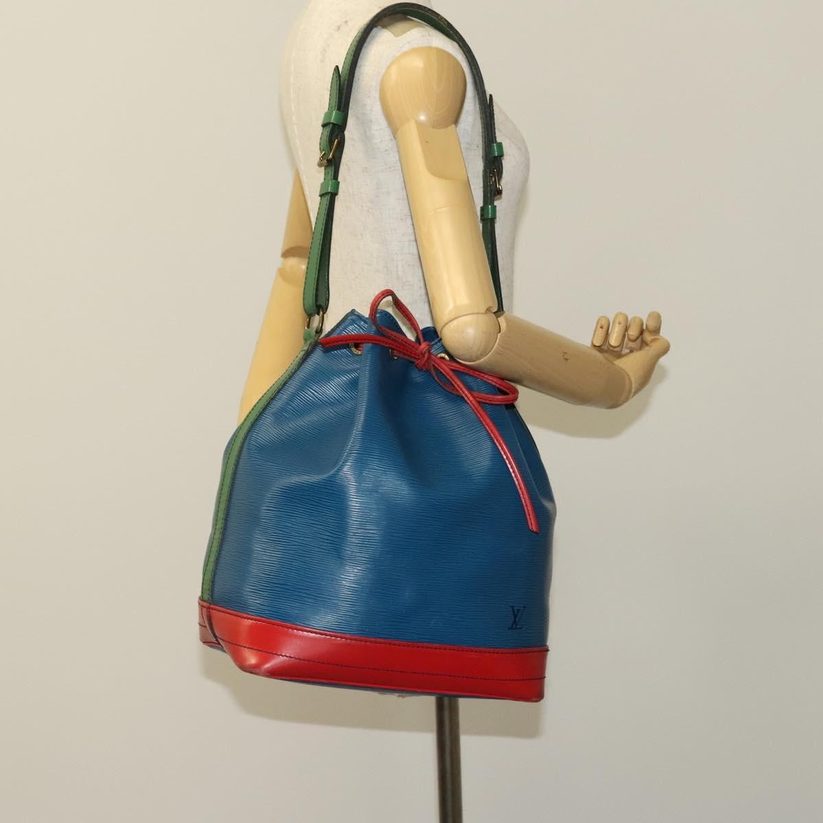 Louis Vuitton Tricolor Noe Handbag Epi Leather, BLUE, LEATHER, Handbag