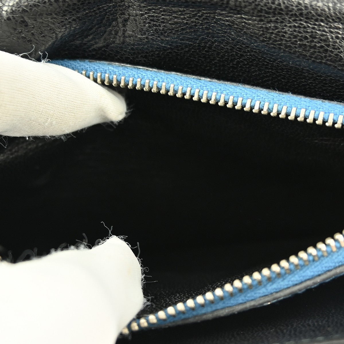 Prada Vintage Flap Shoulder Bag Leather, BLUE, LEATHER, Shoulder bag