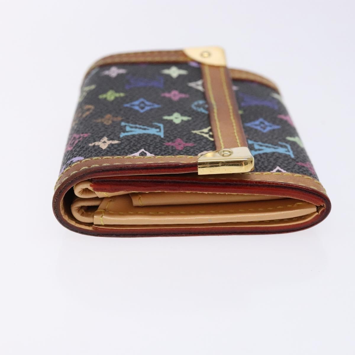 Louis Vuitton Porte-Monnaie Plat Coin Purse Monogram Multicolor, MULTICOLOUR, CANVAS, Wallets