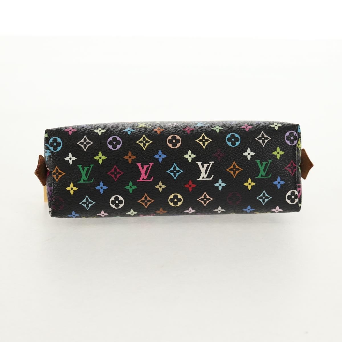 Louis Vuitton Cosmetic Pouch Monogram Multicolor, BLACK, CANVAS, Clutche & pouche