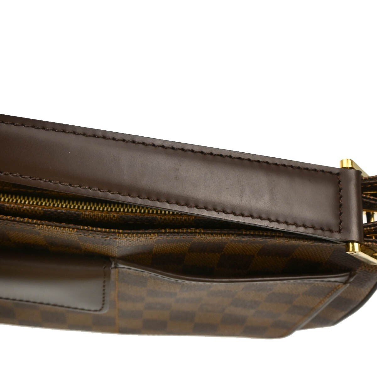 Louis Vuitton Aubagne Bag Damier, BROWN, CANVAS, Shoulder bag