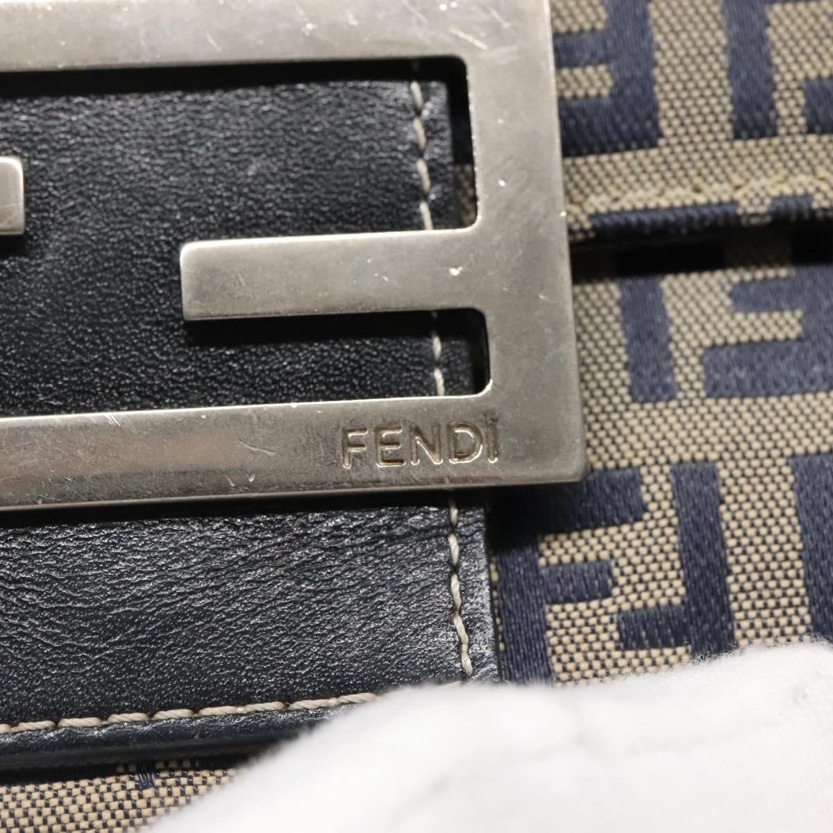 Fendi FF Continental Wallet Canvas, NAVY, CANVAS, Wallets