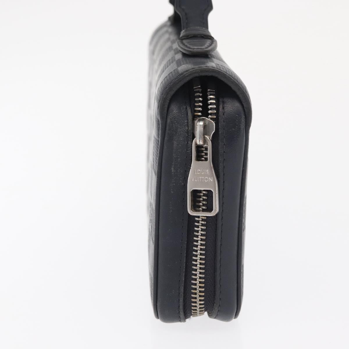 Louis Vuitton Zippy XL Damier Leather, BLACK, LEATHER, Wallets