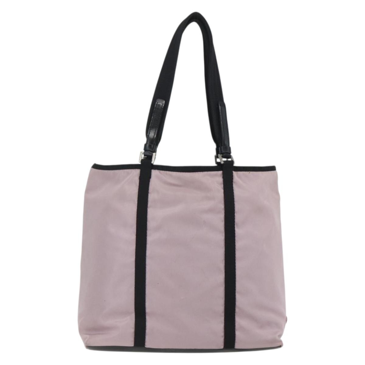 Prada Vintage Tote Tessuto, PINK, NYLON, Tote bag