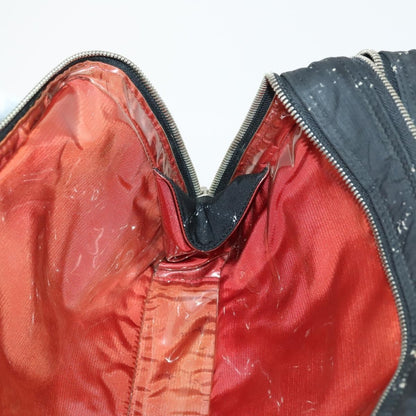 Chanel Travel Line Boston Bag Printed Nylon, BLACK, NYLON, Handbag