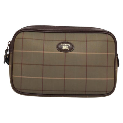 Burberry Nova check Pochette Canvas, BROWN, CANVAS, Clutche & pouche