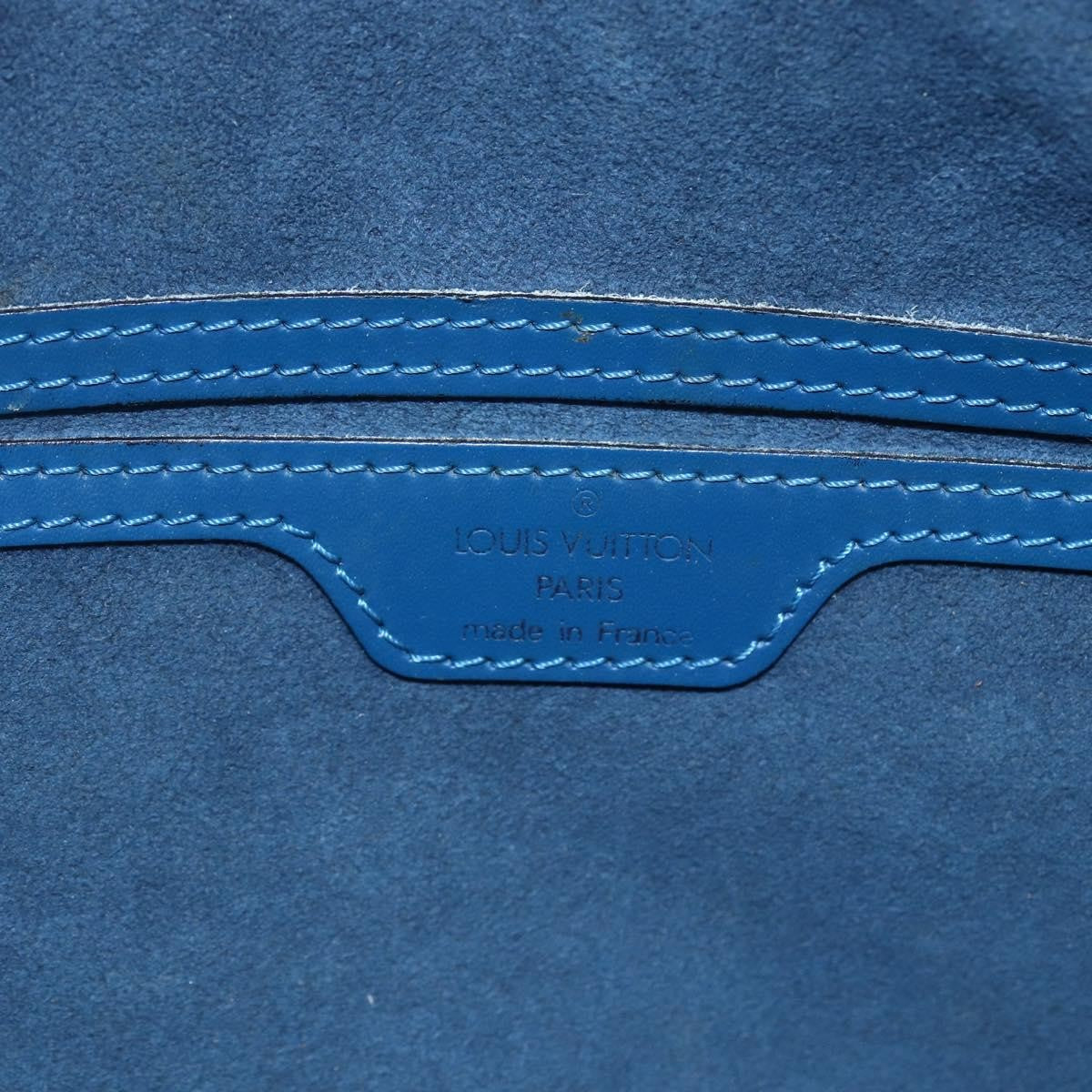 Louis Vuitton Soufflot Handbag Epi Leather, BLUE, LEATHER, Handbag