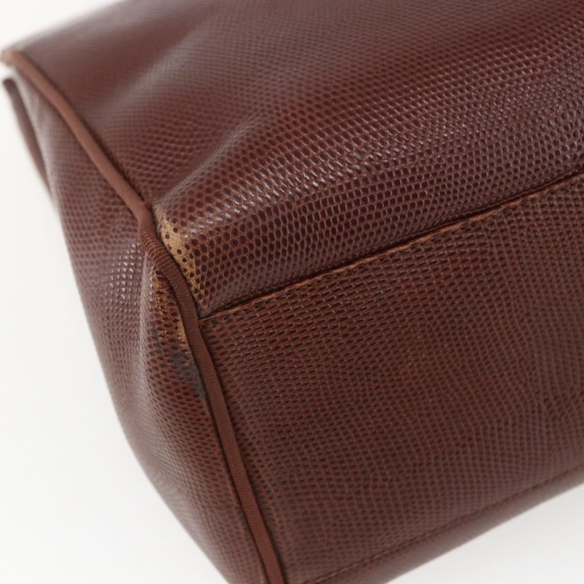 Salvatore Ferragamo Vala Shoulder Bag Leather, BROWN, LEATHER, Shoulder bag