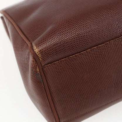 Salvatore Ferragamo Vala Shoulder Bag Leather, BROWN, LEATHER, Shoulder bag