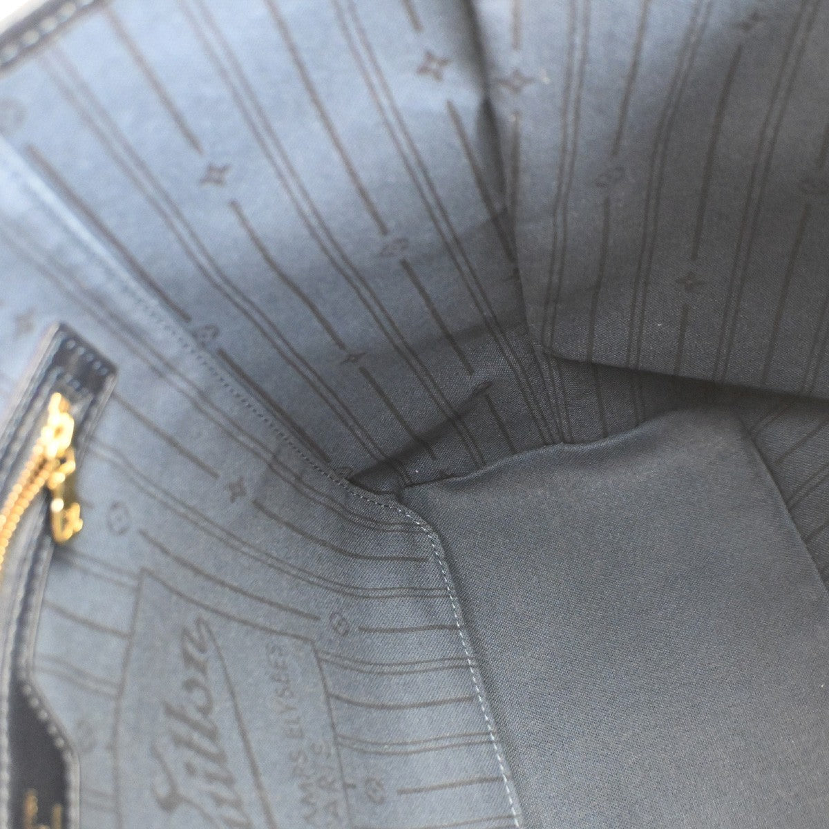 Louis Vuitton Neverfull Tote Monogram Idylle, GRAY, CANVAS, Tote bag