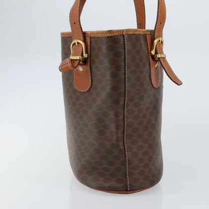Celine Vintage Macadam Tote bag Canvas, BROWN, CANVAS, Tote bag