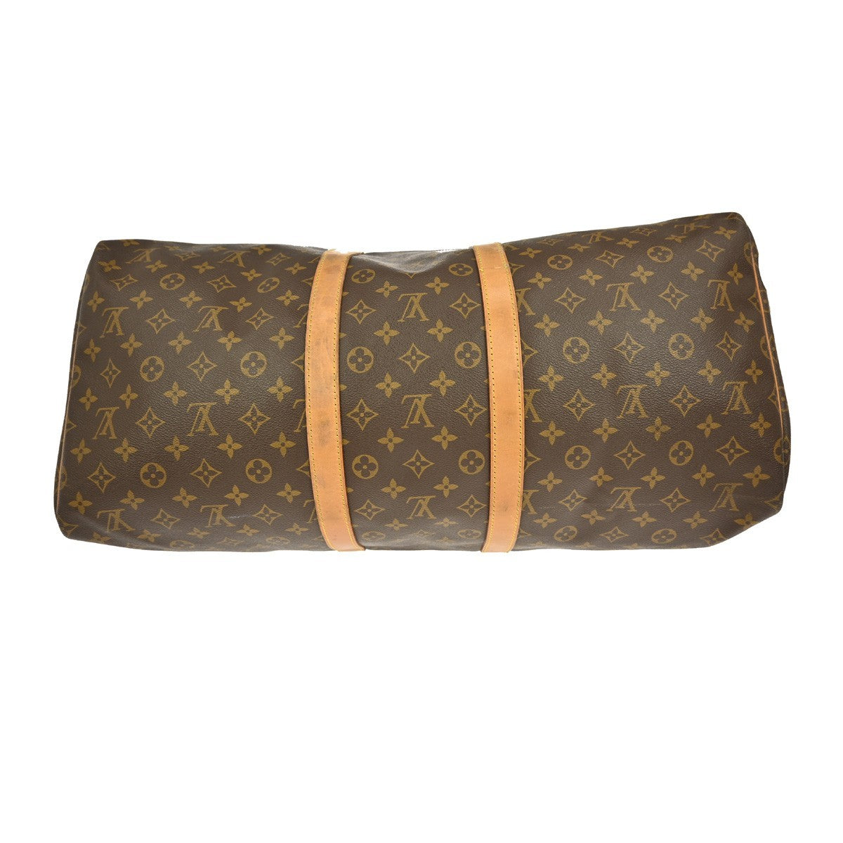 Louis Vuitton Keepall Bag Monogram Canvas, BROWN, CANVAS, Travel bag