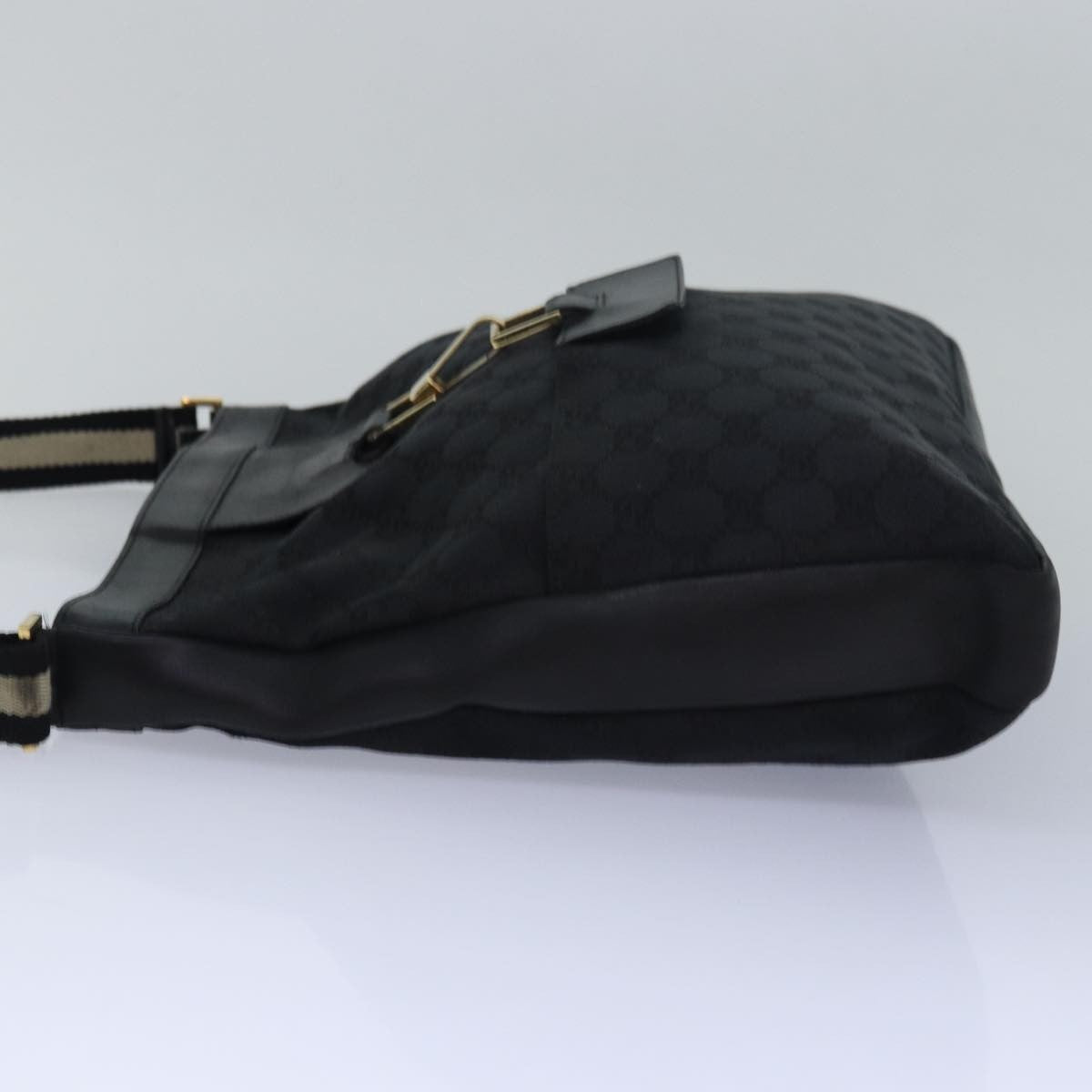 Gucci Vintage Jackie Shoulder Bag Canvas and Leather, Multicolour, Canvas, Shoulder Bag